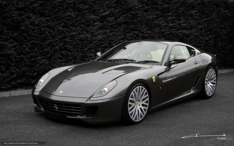Dark Gray Ferrari Car