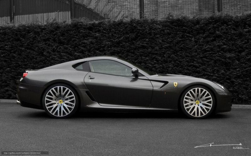 Dark Gray Ferrari Sports Car