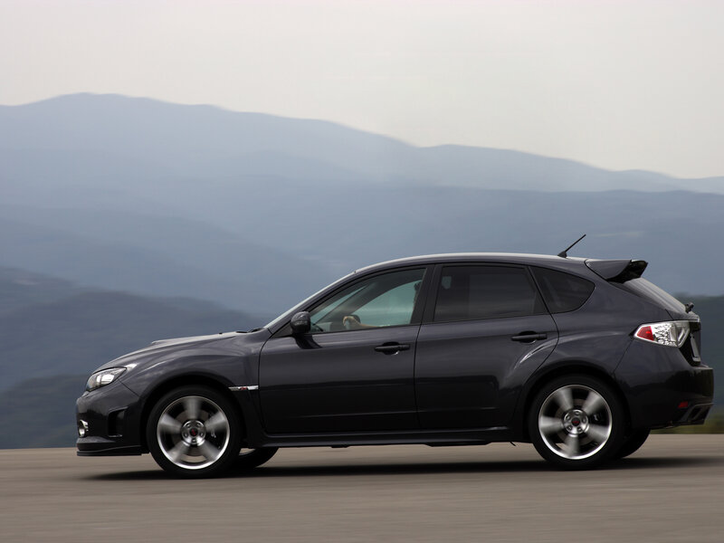 Dark Gray Hatchback Car — Dynamic