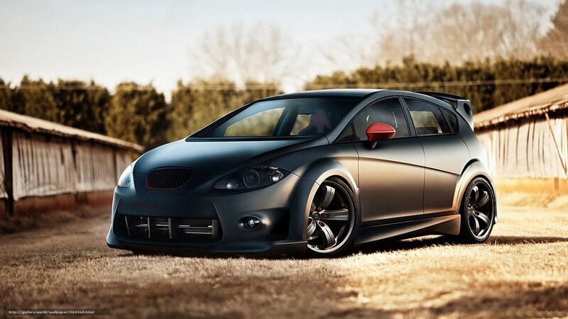 dark gray hatchback car