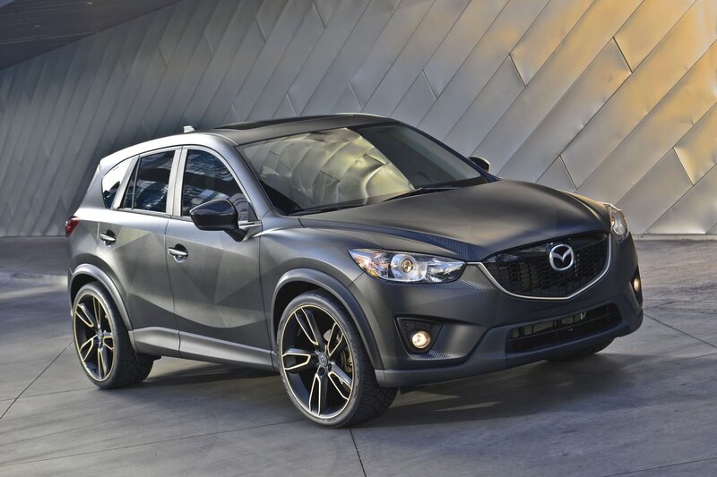 Dark Gray Mazda Suv — Dramatic