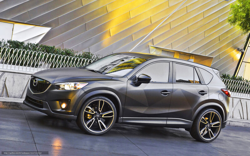 Dark Gray Mazda Suv