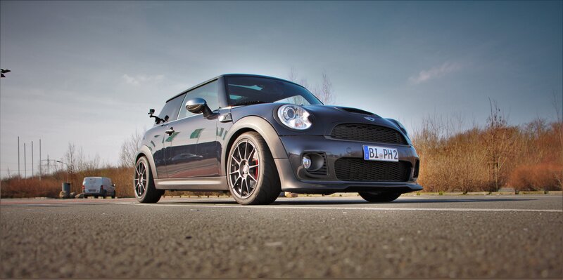 Dark Gray Mini Cooper — Dramatic