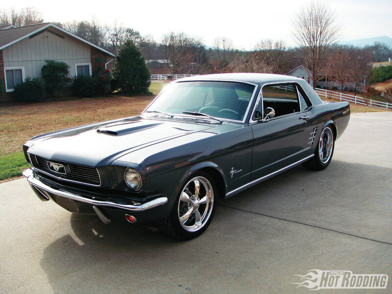 Dark Gray Mustang Car