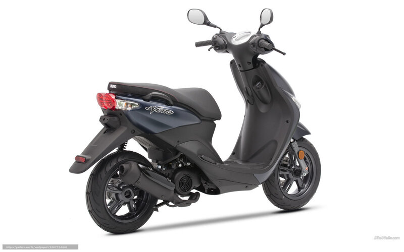 Dark Gray Scooter — Neutral, Photograph, Seat