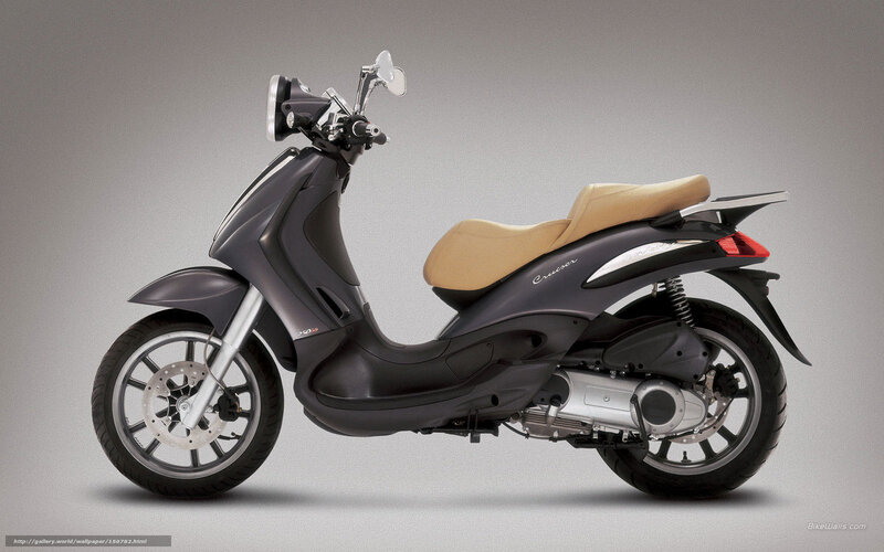 Dark Gray Scooter — Neutral, Photograph