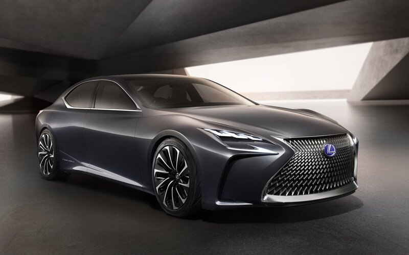 Dark Gray Sedan Car — Dramatic, 3d Render