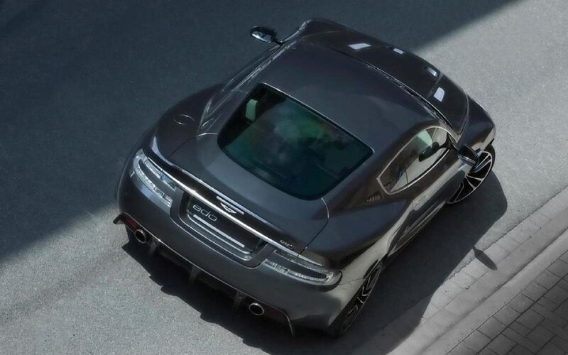 Dark Gray Sports Car — Dramatic, Afternoon, Photograph, Road