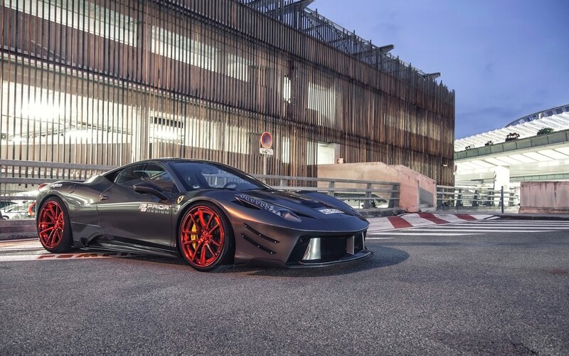 Dark Gray Sports Car — Dramatic, Night, Photograph