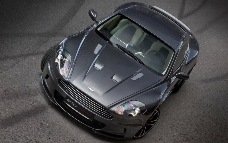 Dark Gray Sports Car — Dramatic, Photograph