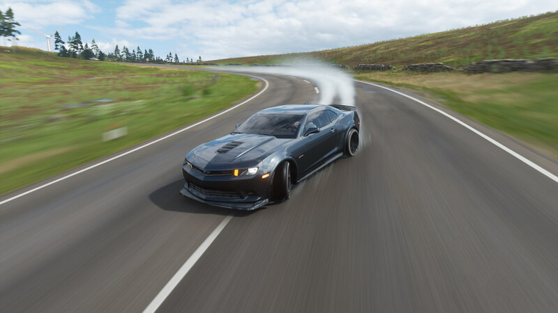 Dark Gray Sports Car — Dynamic, Afternoon, 3d Render