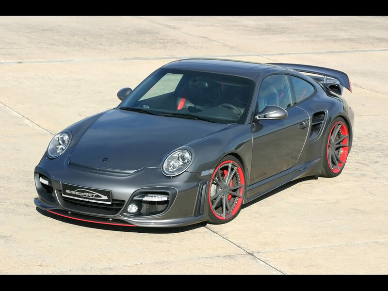 Dark Gray Sports Car — Dynamic