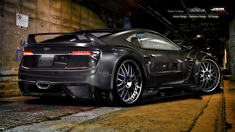 dark gray sports car in tunnel