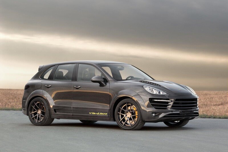 Dark Gray SUV — Dramatic