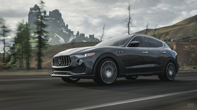 Dark Gray Suv on Road