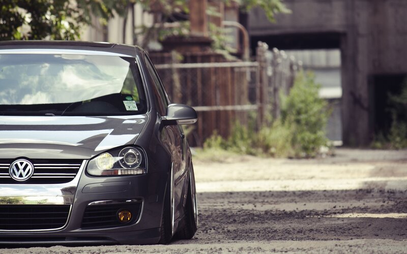 Dark Gray Volkswagen Car