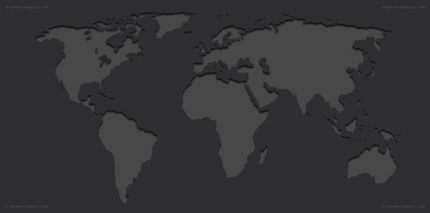 dark gray world map