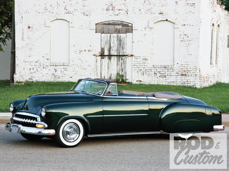 Dark Green Convertible Car