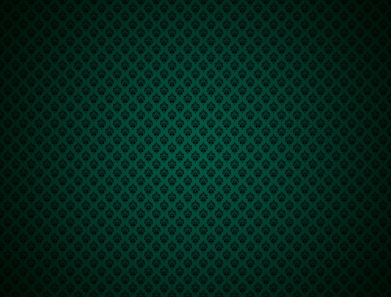 dark green damask pattern