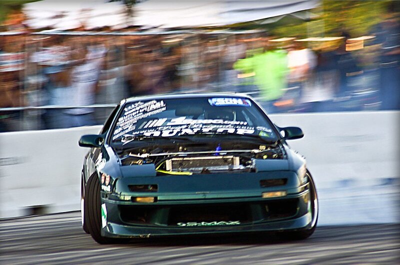 Dark Green Drift Car — Dynamic