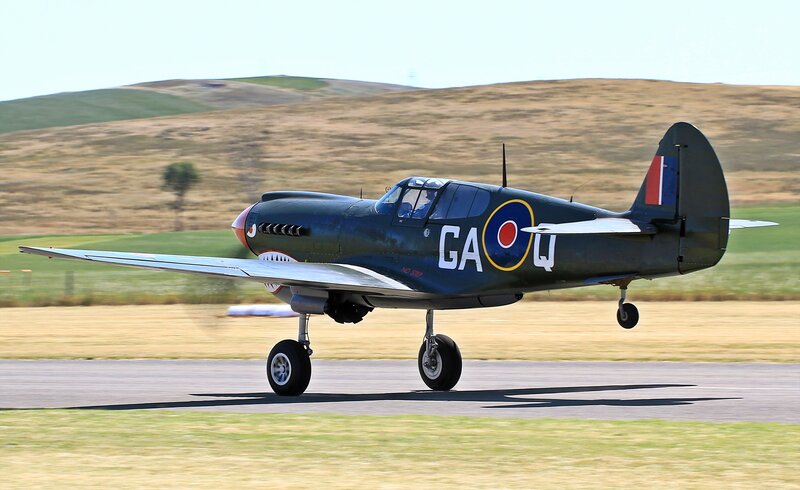 Dark Green Fighter Plane