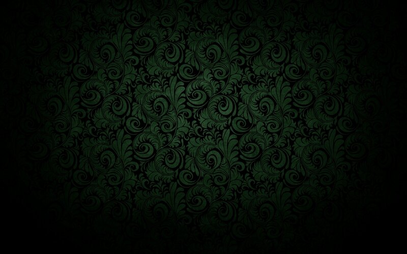 dark green floral pattern