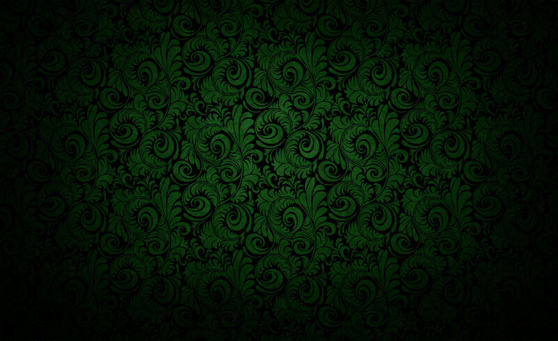 dark green floral pattern