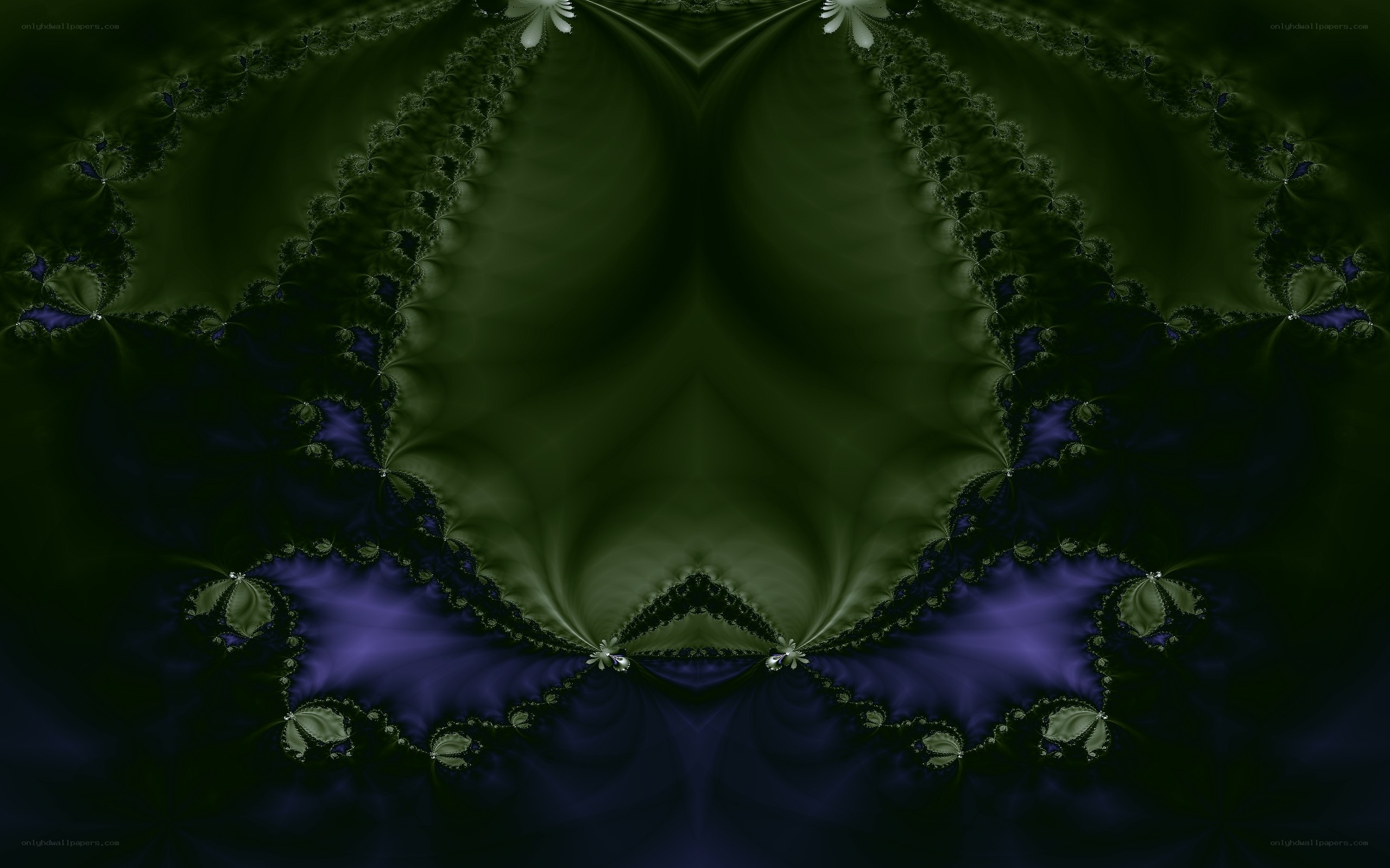 dark green fractal pattern