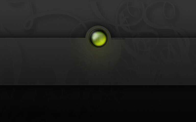 dark green glowing button
