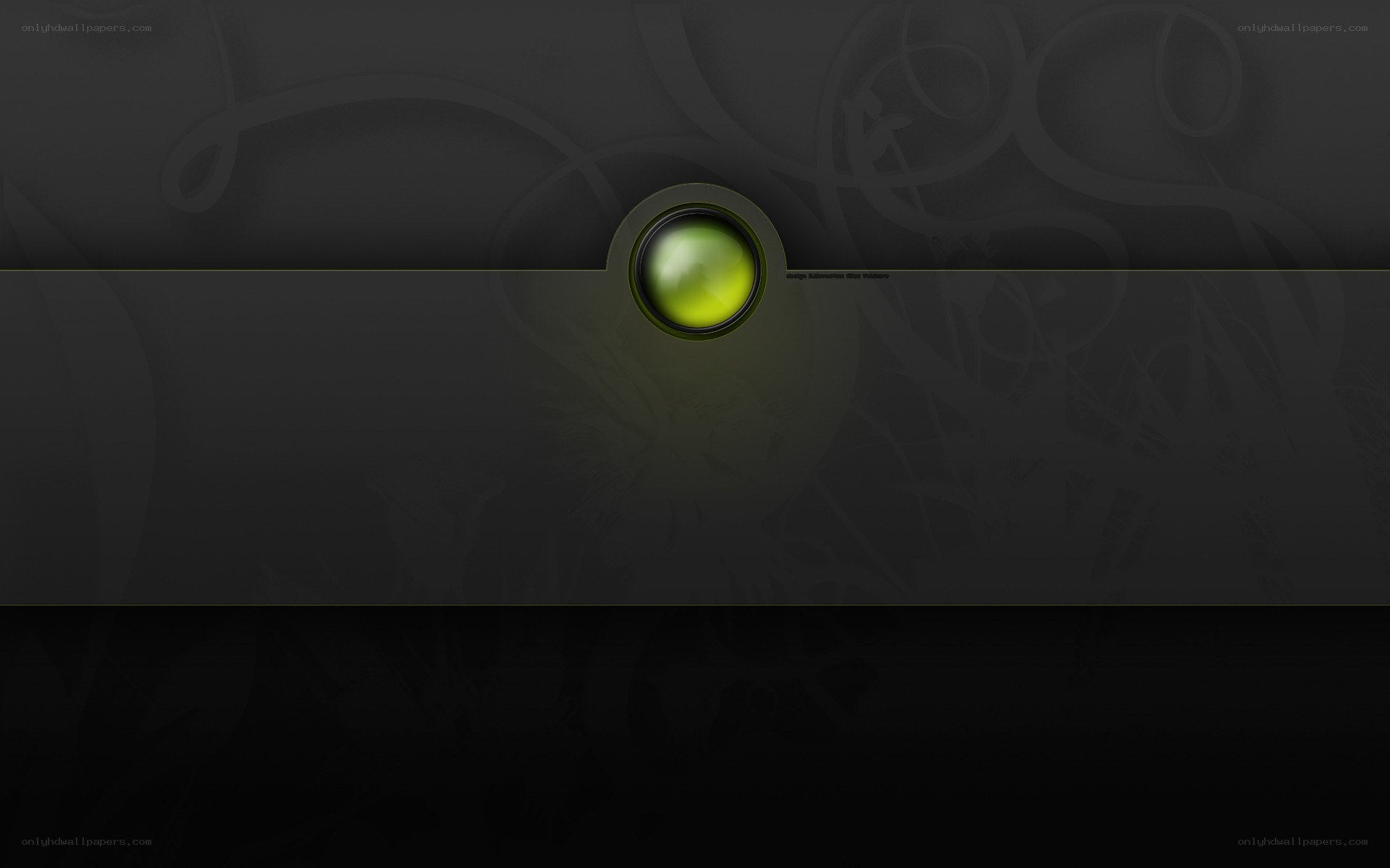 dark green glowing button