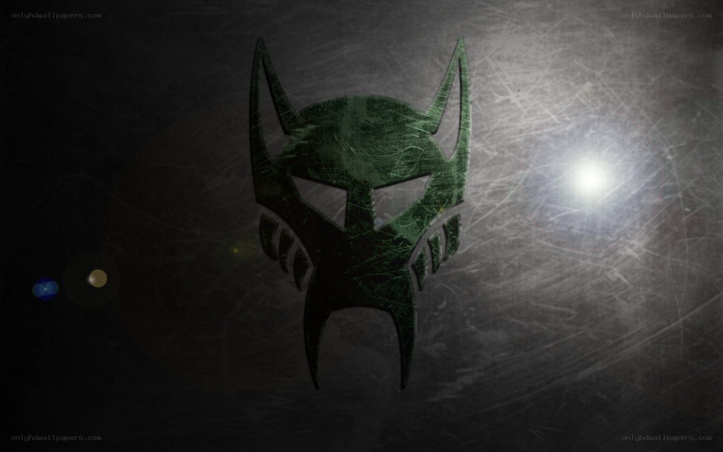 dark green mask symbol