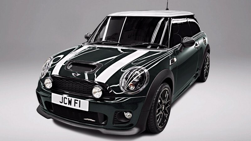 Dark green MINI Cooper