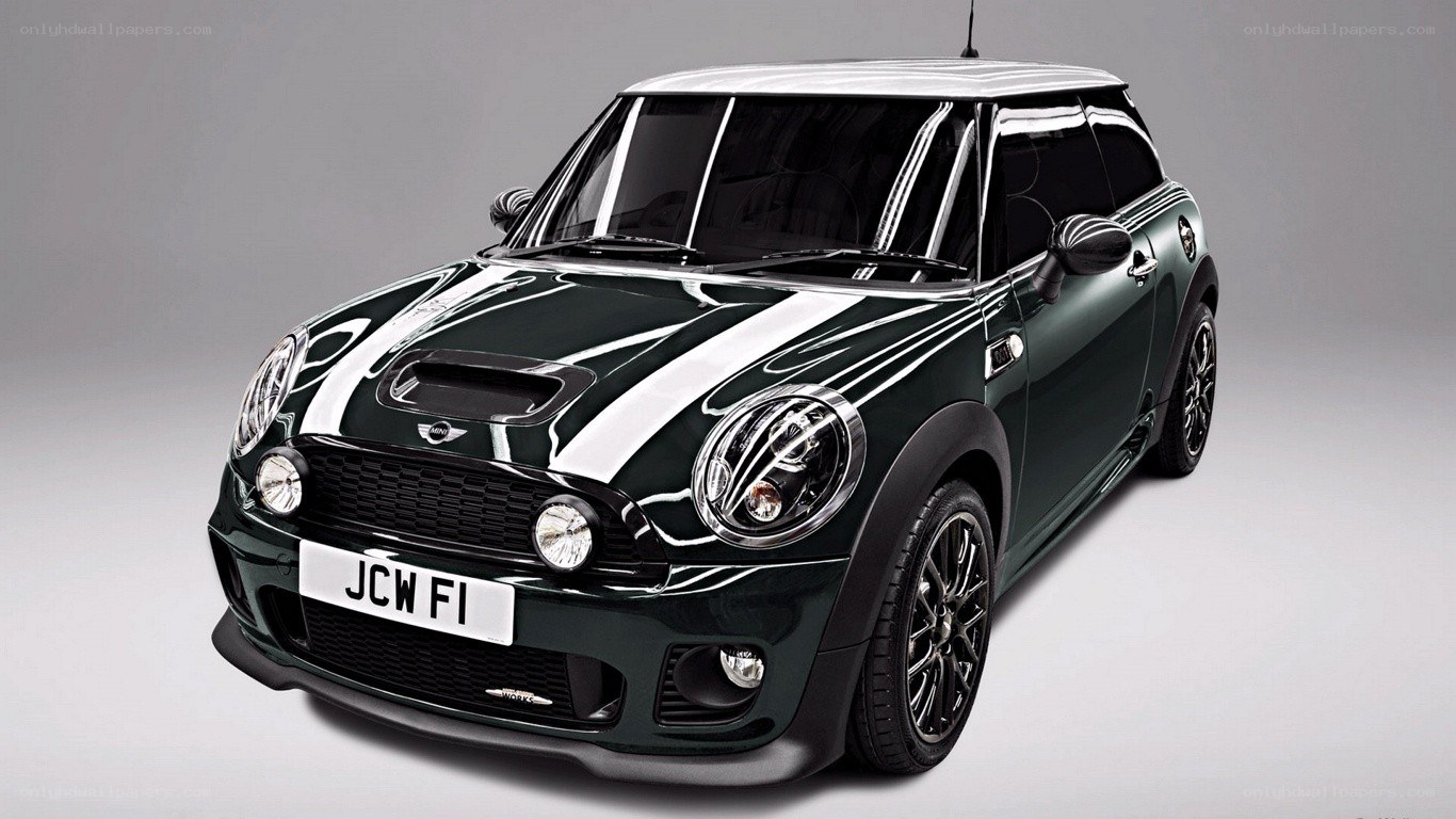 Dark green MINI Cooper