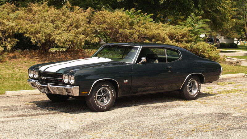 Dark Green Muscle Car — Calm