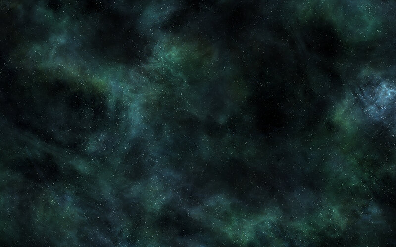 dark green nebula in space
