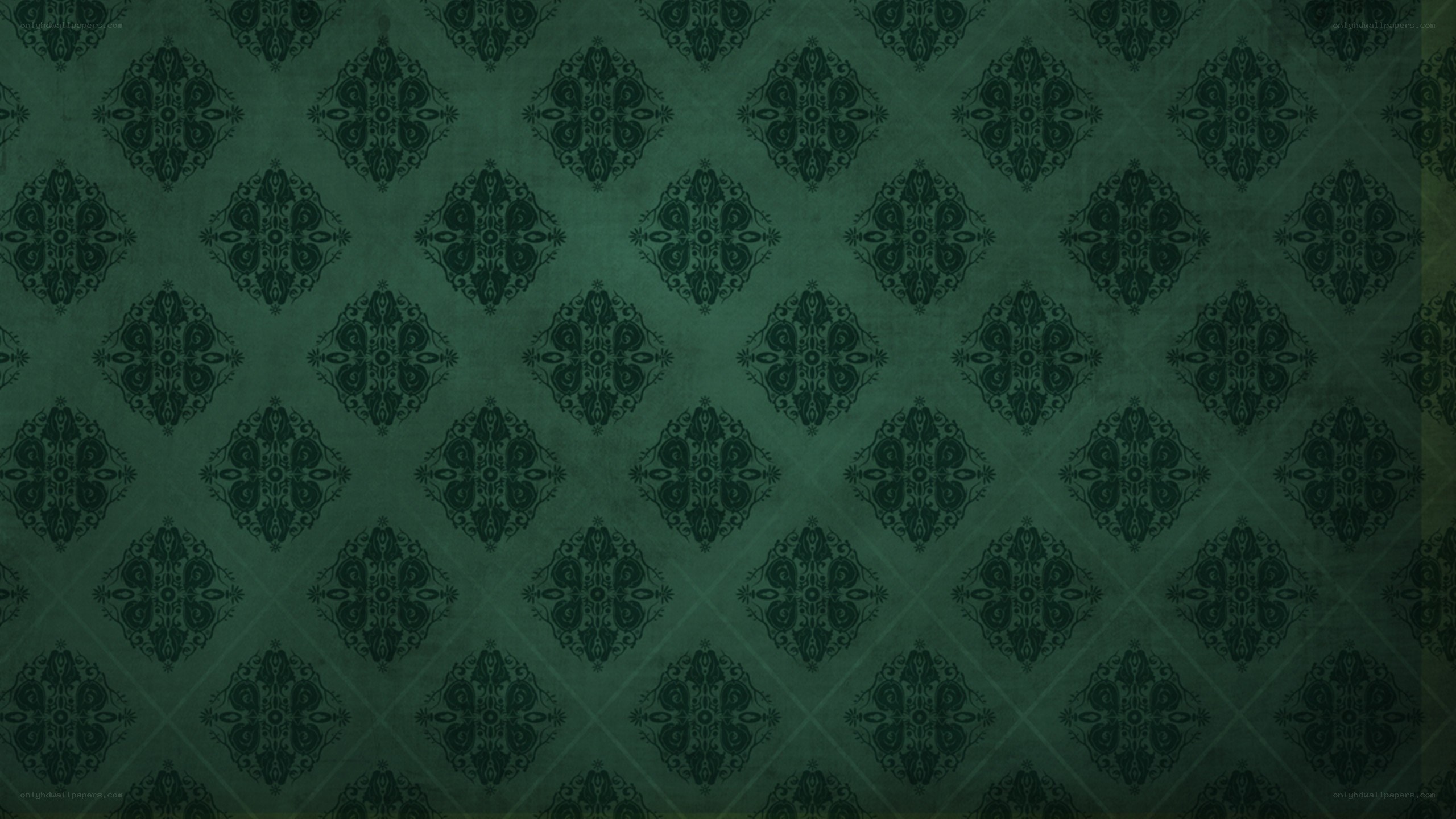 dark green patterned wallpaper