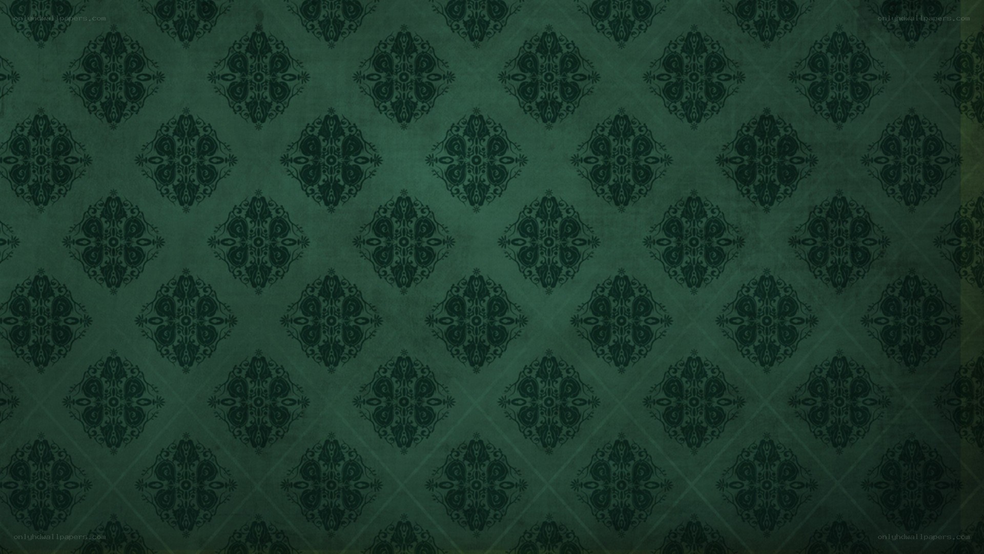 dark green patterned wallpaper
