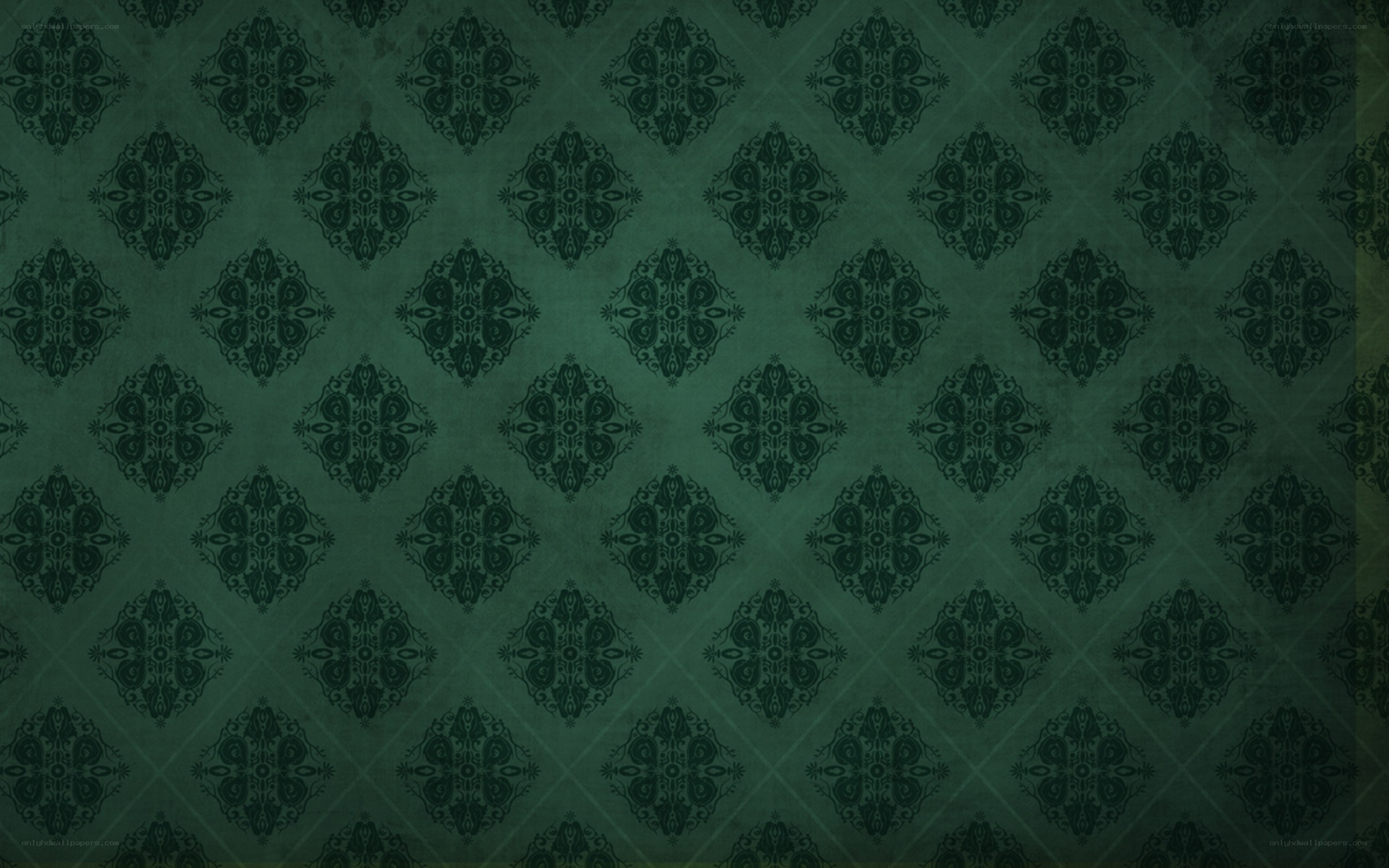 dark green patterned wallpaper