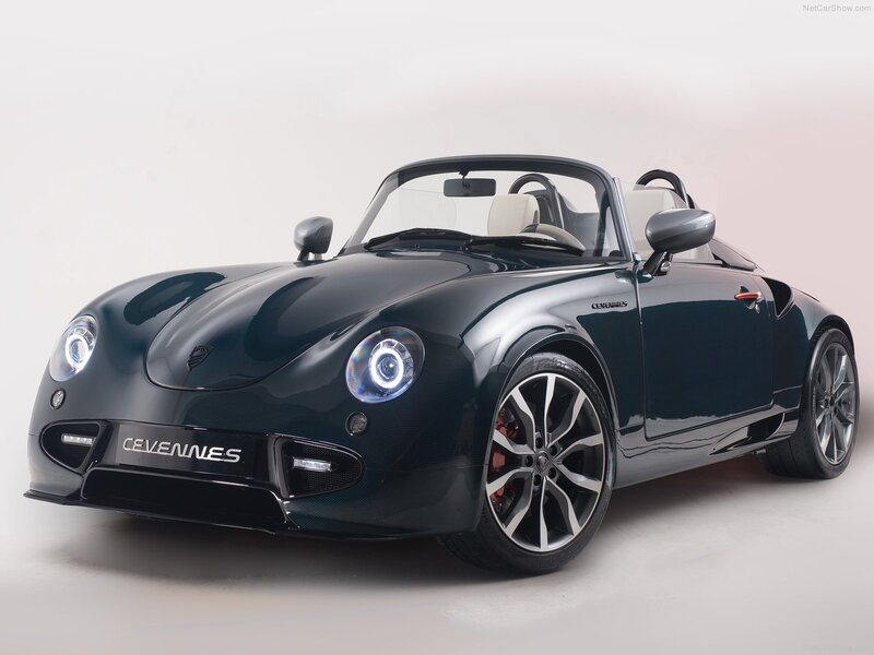 Dark Green Sports Car — Black