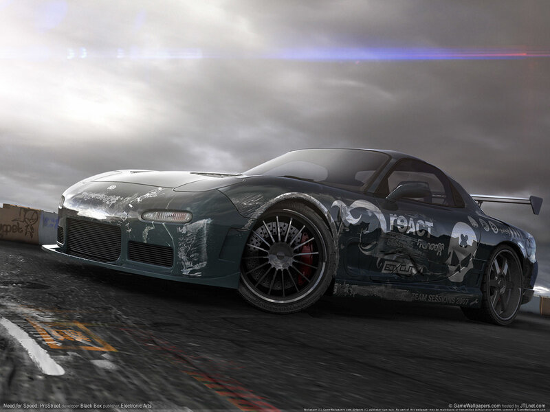 Dark Green Sports Car — Gray, Dramatic, Digital Art, Race Track