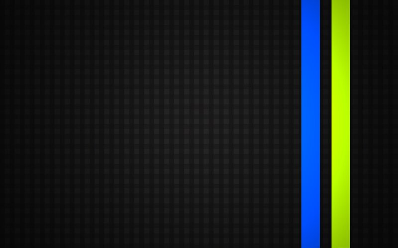 dark grid with blue and green lines