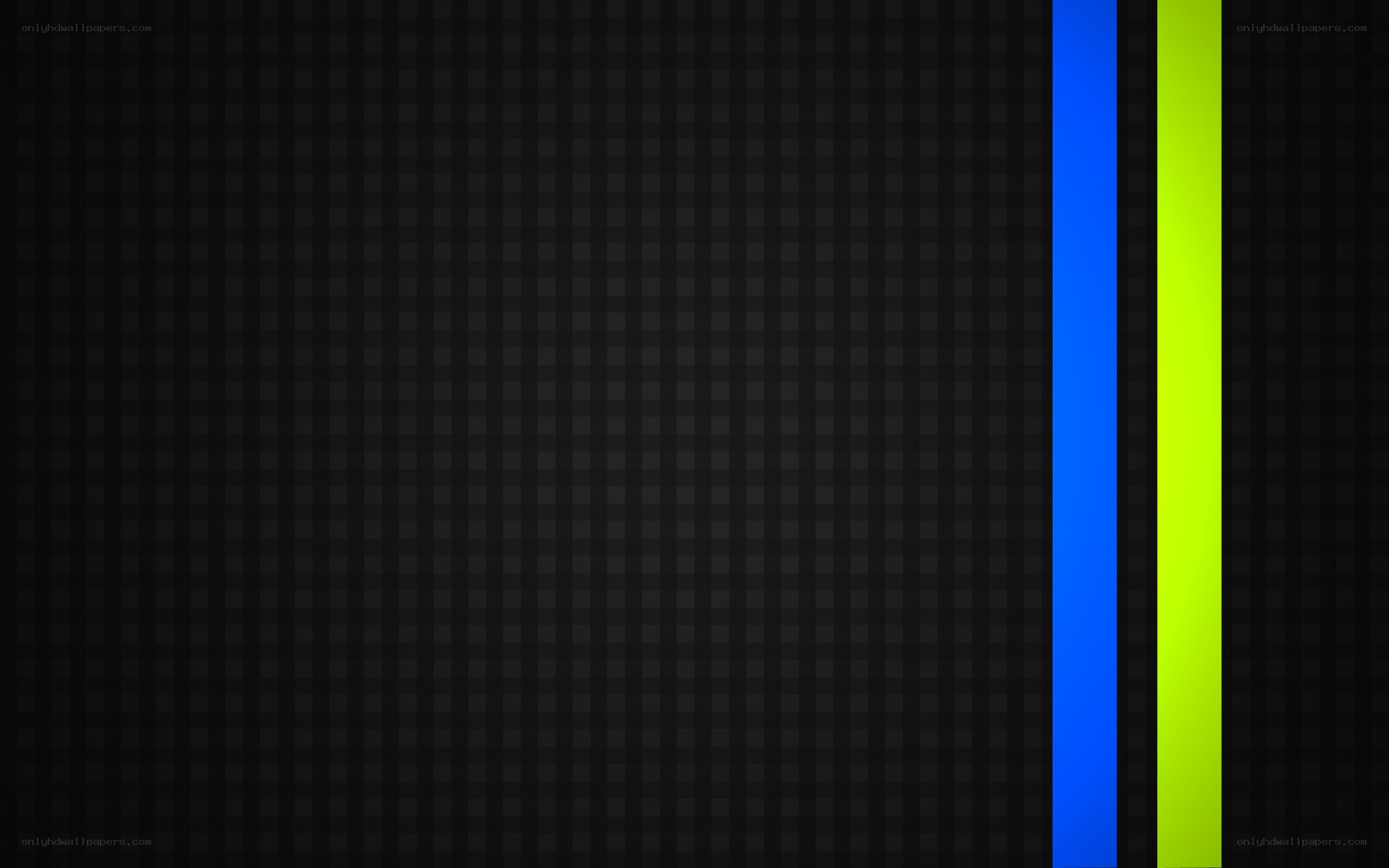 dark grid with blue and green lines