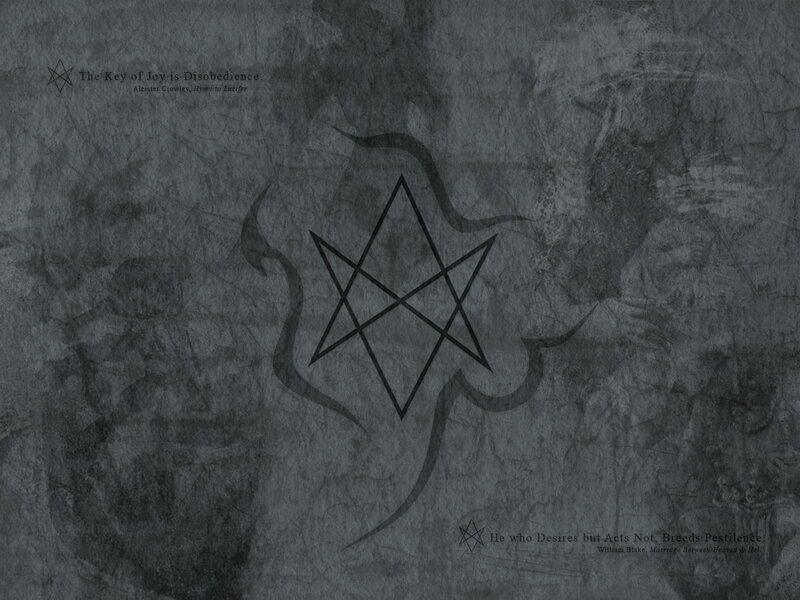 Dark grunge with occult symbols
