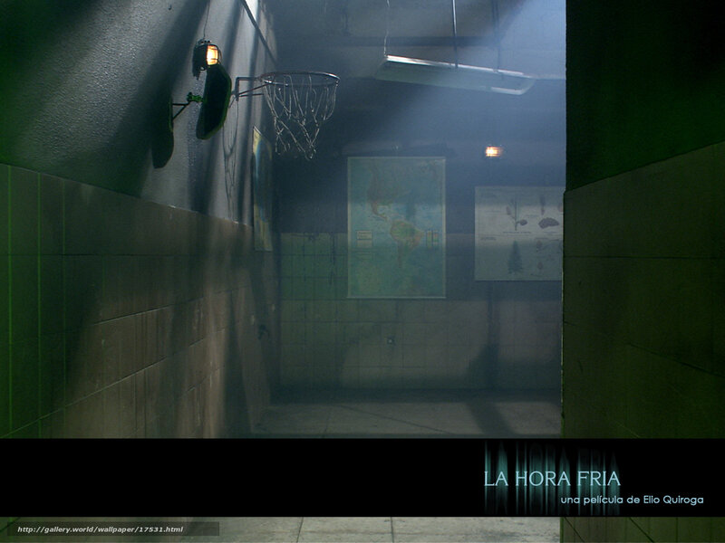 dark gym hallway scene