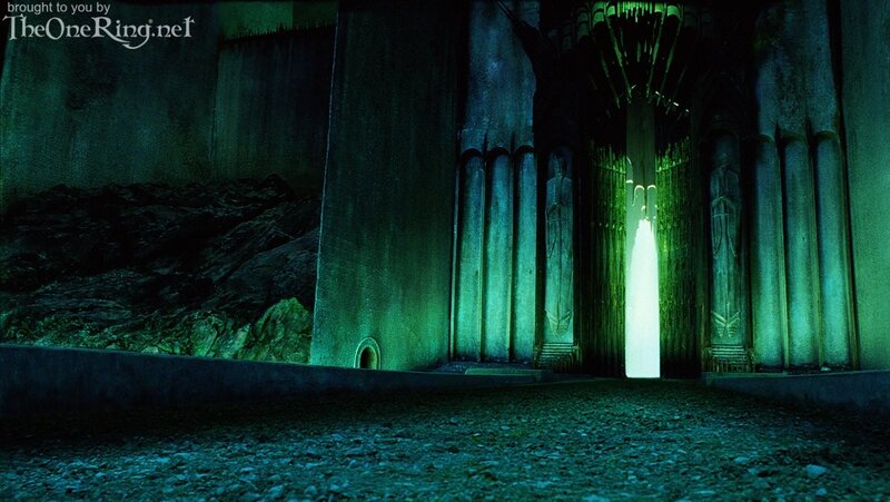 dark hall with glowing light