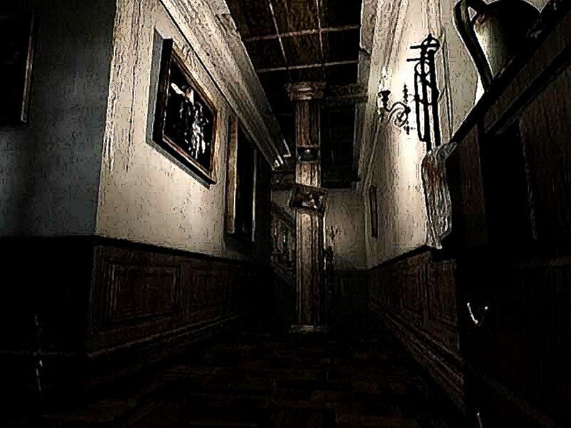 Dark Hallway Interior