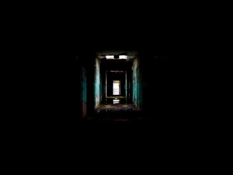 Dark Hallway with Light