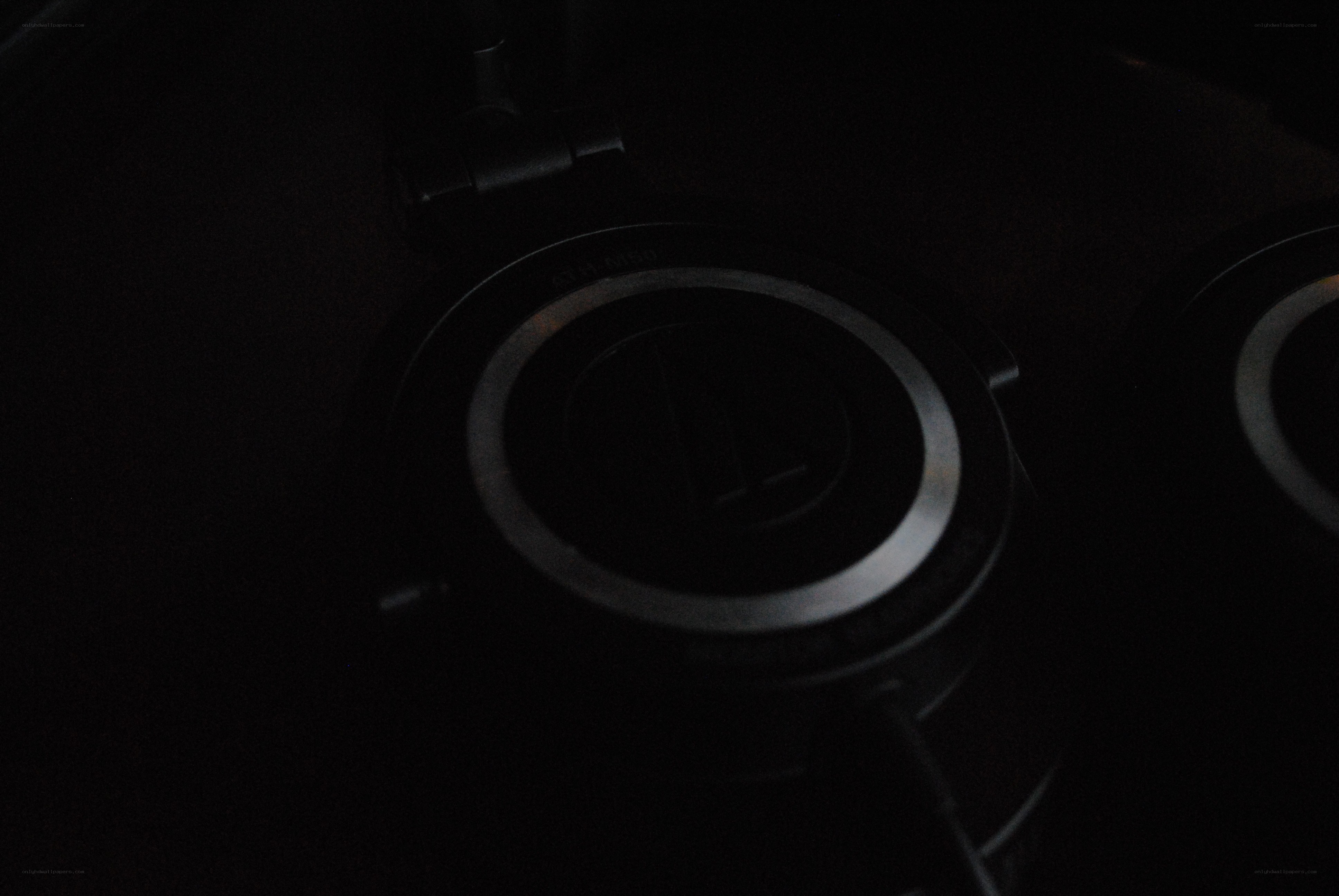 dark headphones close-up