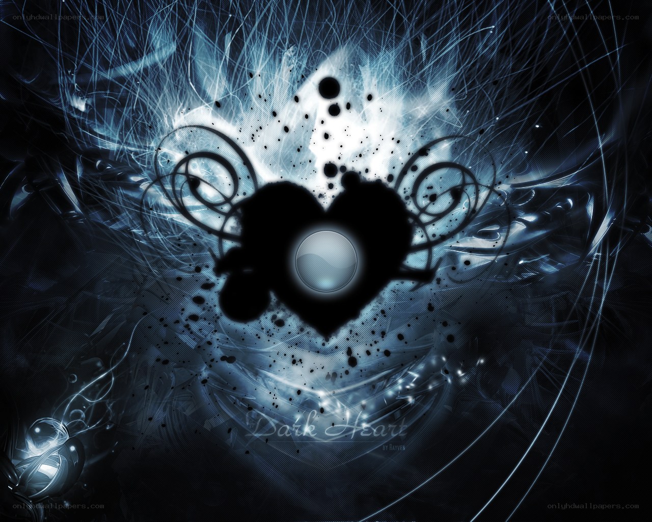Dark Heart abstract artwork