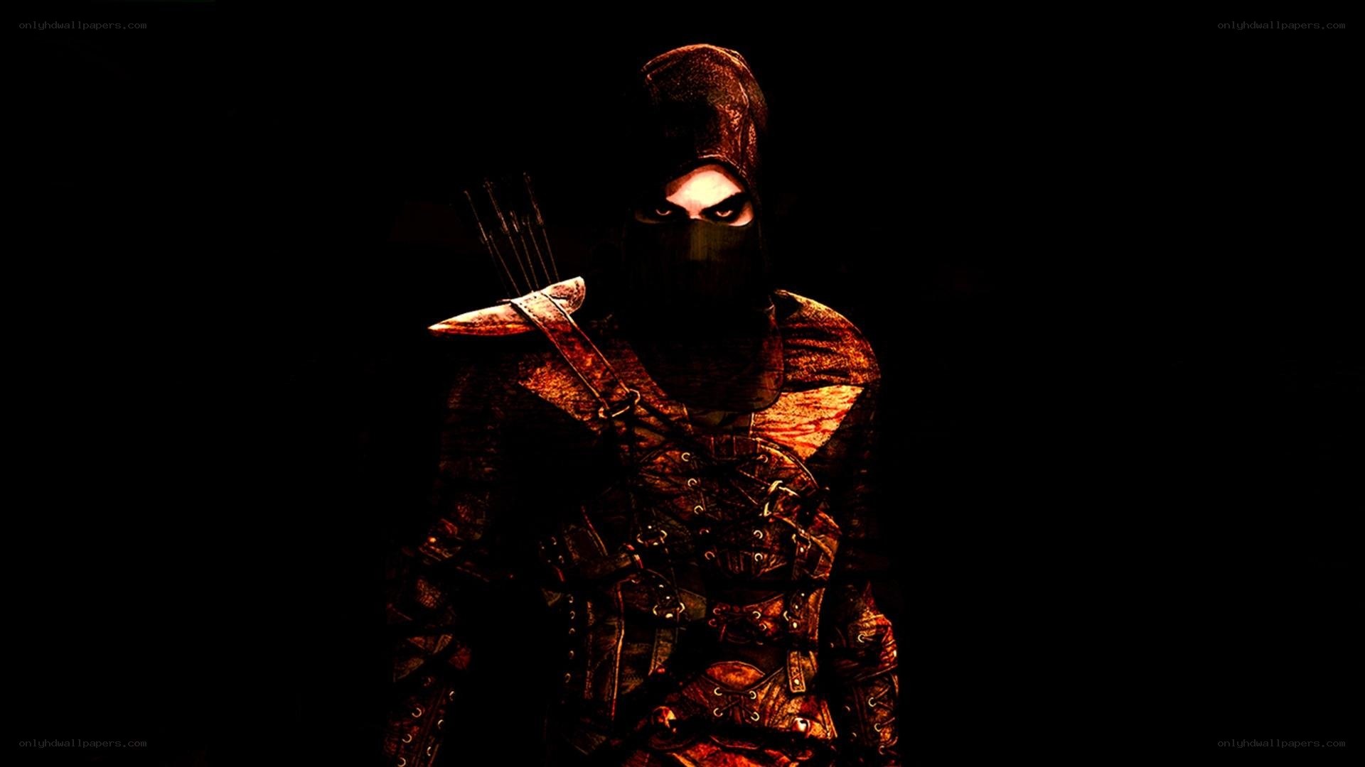 dark hooded archer